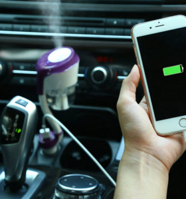 Mini humidifier with car USB charger
